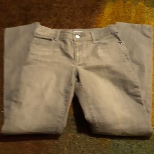 Womens Chico's Platinum Denim Grey Jeans